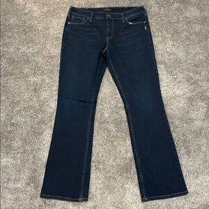 EC Silver Avery Slim Boot Dark Wash Jeans - Size 34